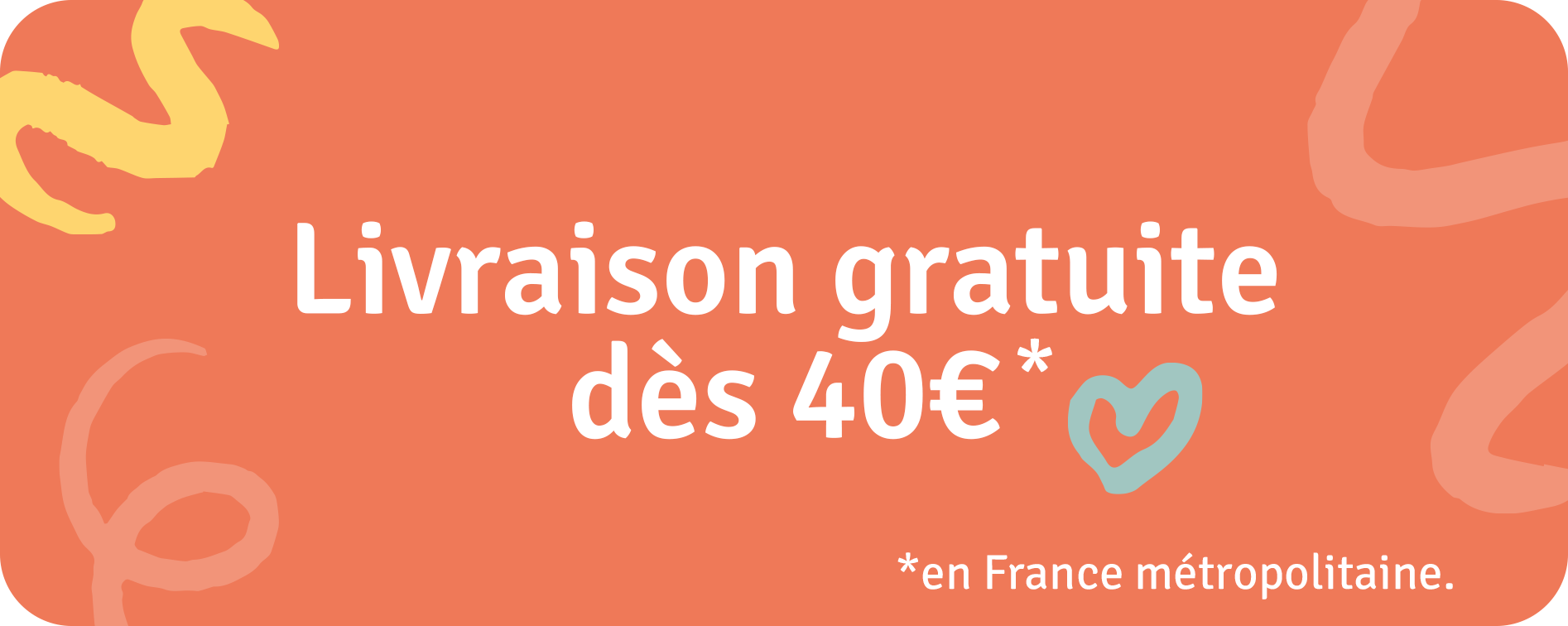 Livraison gratuite dès 40€ d'achat