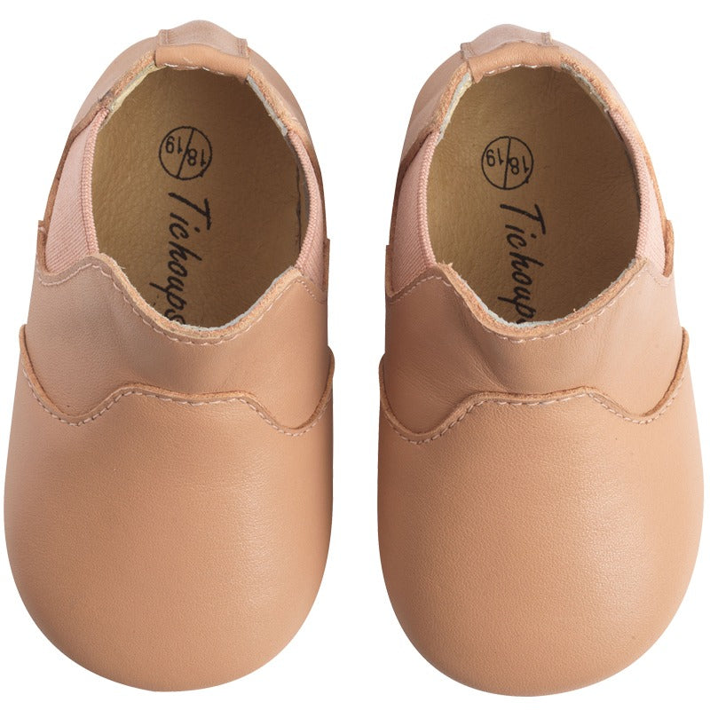 chaussures-bebe-cuir-souple-bootiz-nude-face