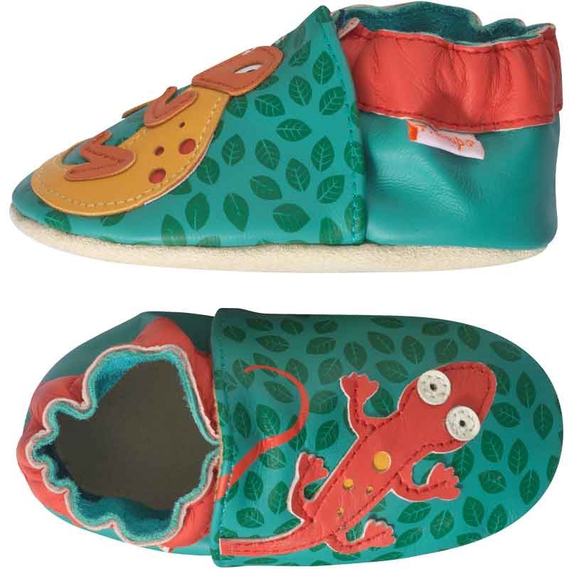 chaussons-bebe-cuir-souple-salomon-cameleon-profil