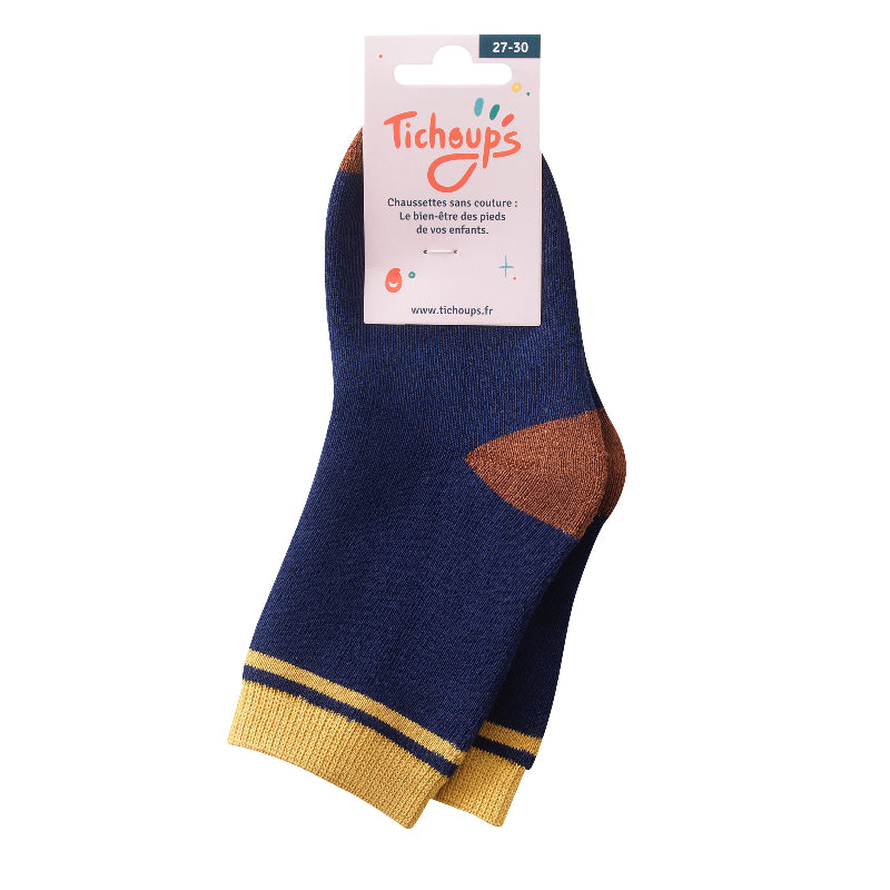 chaussettes sans couture marine épaisses