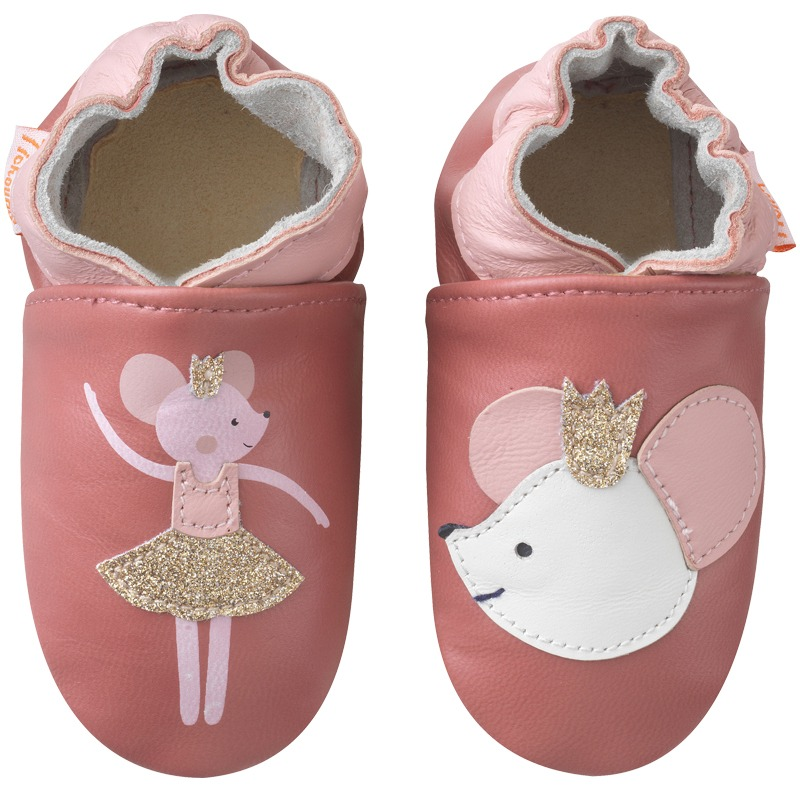 Tichoups Chaussons Femme Cuir Souple Chaussons Bébé Cuir Souple