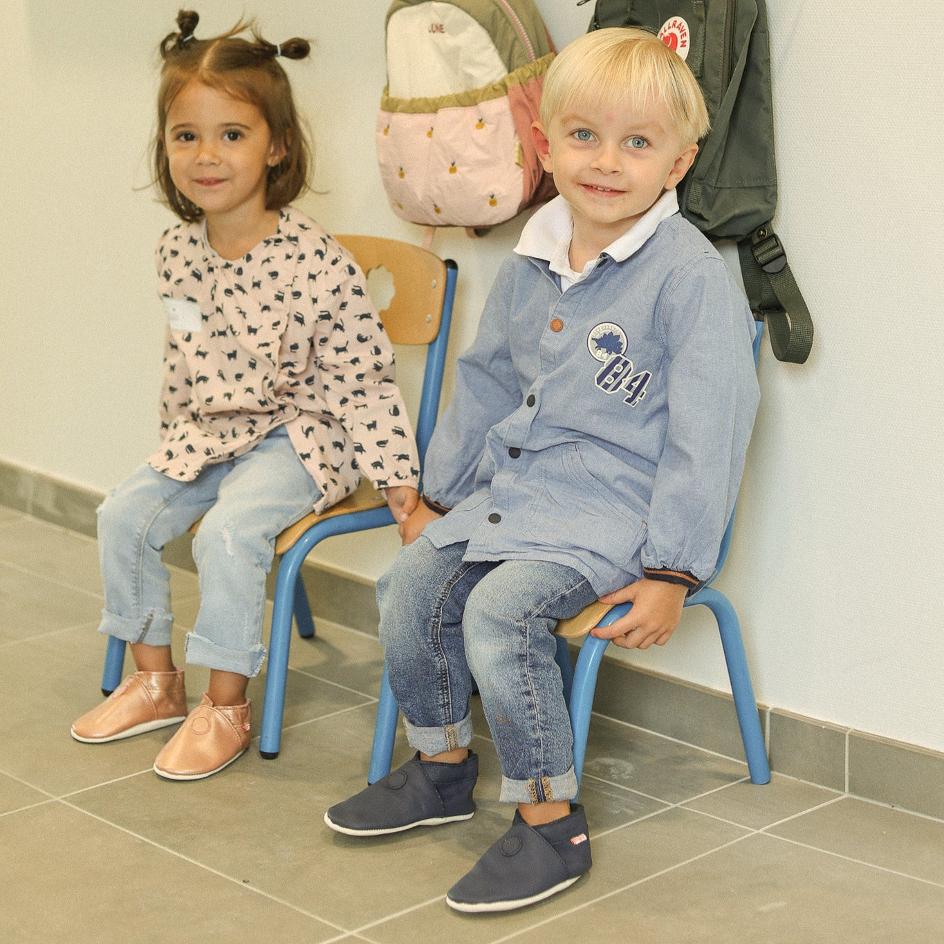 chausson enfant école maternelle - souples et facile à enfiler pour une longue journée d'école