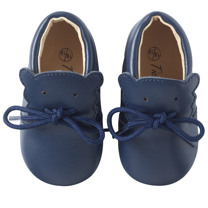 chaussure-bebe-cuir-souple-bobi-marine-face