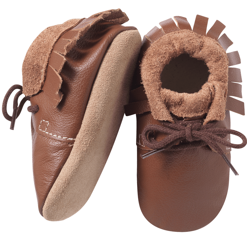 chaussures-bebe-cuir-souple-marron-a-franges-semelle