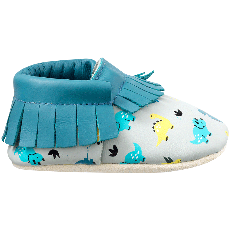 Chaussons-bebe-à-franges-bleu-nestor-redoute