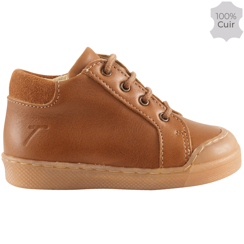 chaussures-premiers-pas-lacy-cognac-redoute