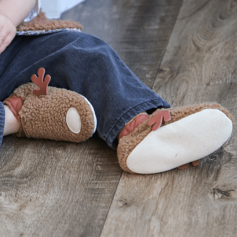 chaussons-bebe-cuir-souple-marilou-caribou-face