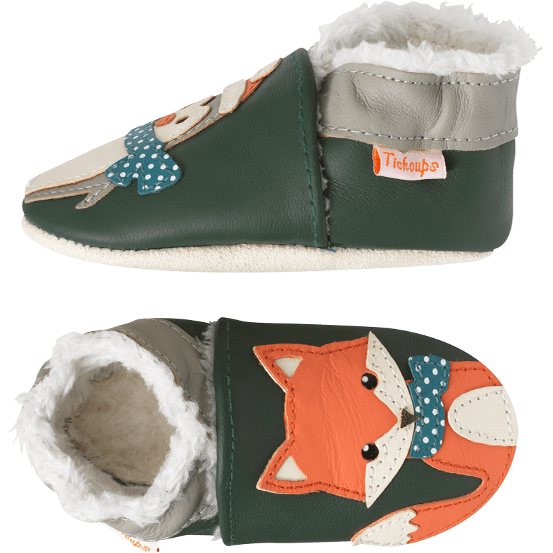 chaussons-bebe-cuir-souple-fourres-hiver-profil