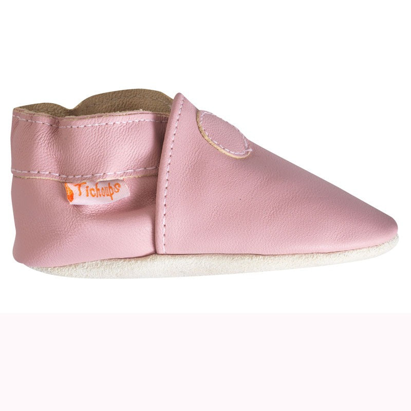 Chaussons-cuir-souple-uni-vieux-rose-la-redoute