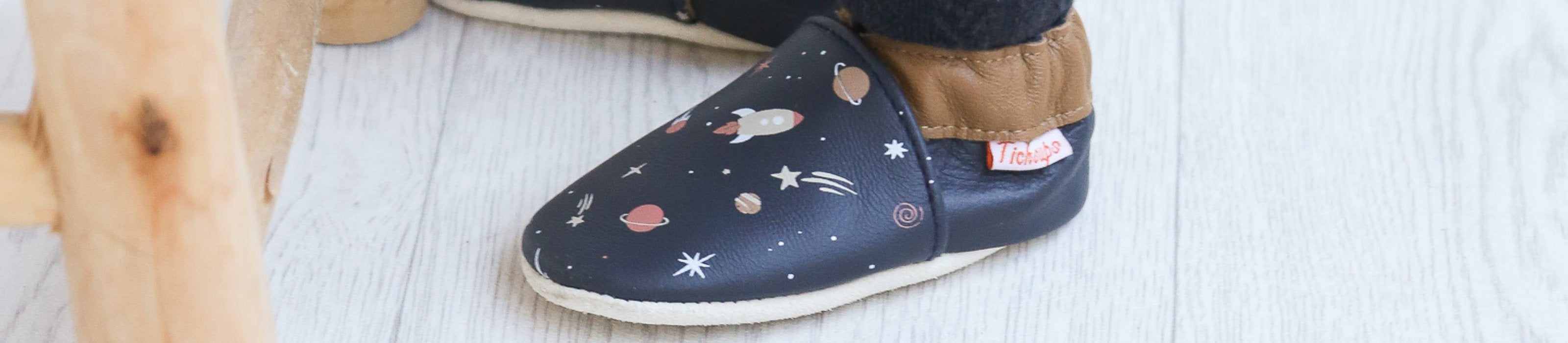 Chaussons en cuir enfant