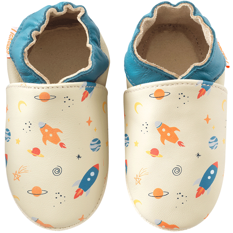 chaussons-bebe-cuir-souple-alexis-galaxie-face