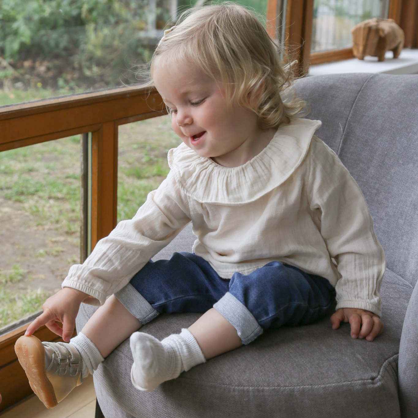 Chaussette premier pas pour bébé