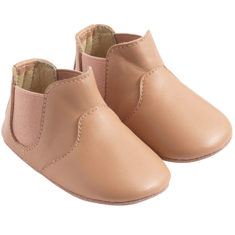 chaussures-bebe-cuir-souple-bootiz-nude-profil