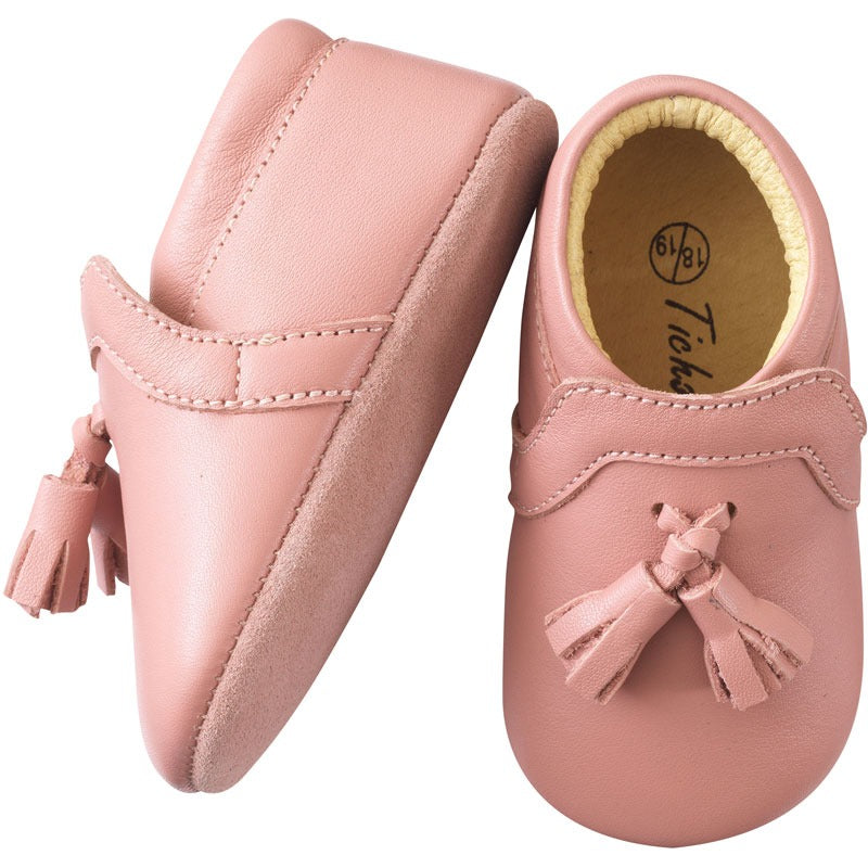 chaussures-bebe-cuir-souple-charly-rose-velours-semelle