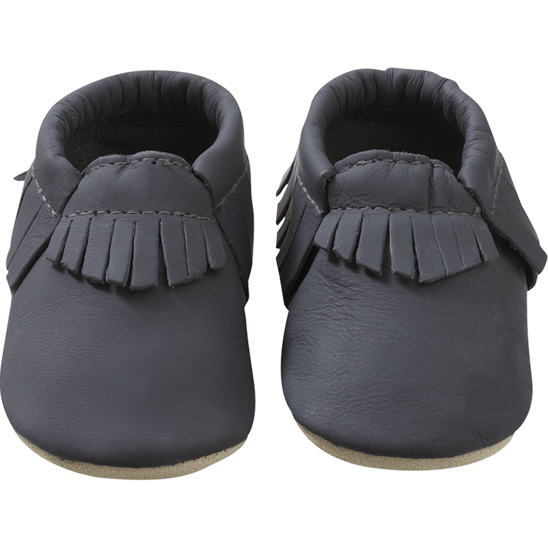 Chaussons bébé en cuir souple Abyss marine – Chouquette et Compagnie