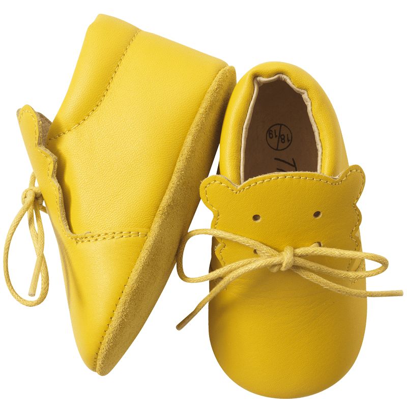 chaussure-bebe-cuir-souple-bobi-jaune-semelles