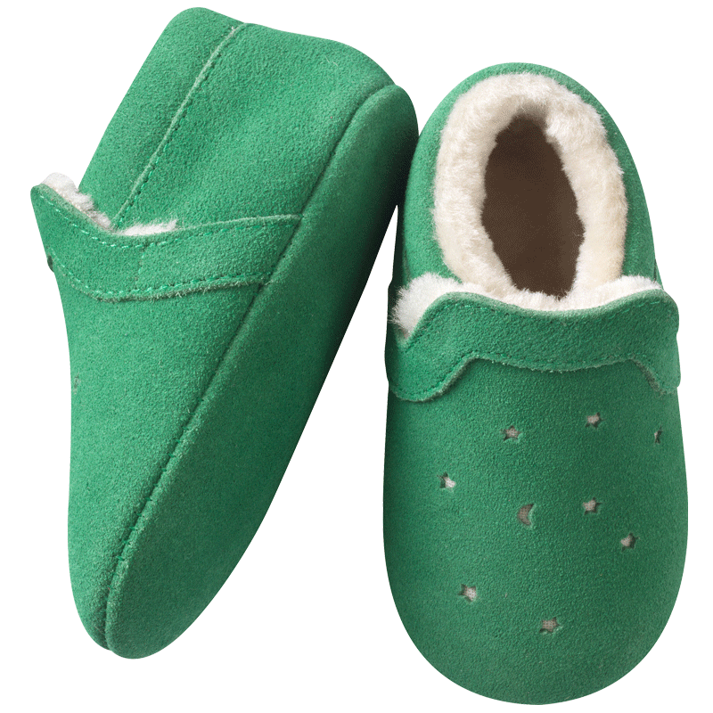 chaussures-bebe-cuir-souple-fourres-vert-lpj-tichoups-semelle