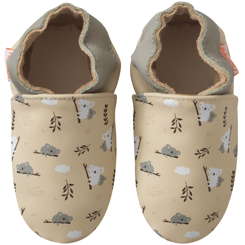 chaussons-bebe-cuir-souple-clara-koalas-face