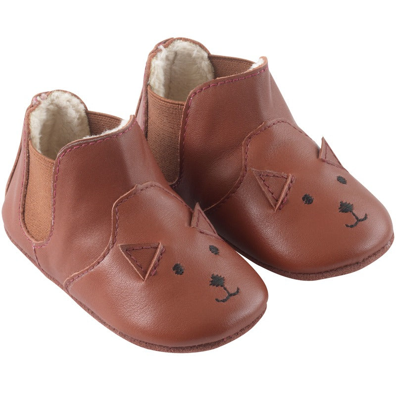 chaussures-bebe-cuir-souple-emmie-renard-havane-profil
