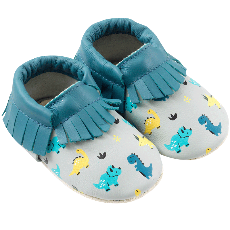 chaussons bebe garcon montants dinosaure bleu chaussons bebe