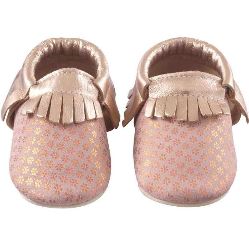 chaussons-bebe-a-franges-starlette-rose-face