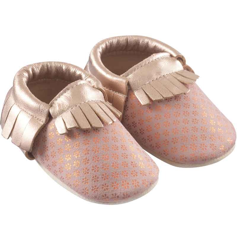 chaussons-bebe-a-franges-starlette-rose-face