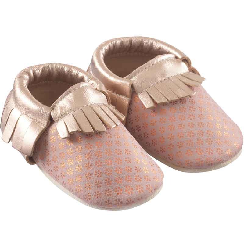 Chaussons bébé cuir souple hector le hérisson vert Tichoups