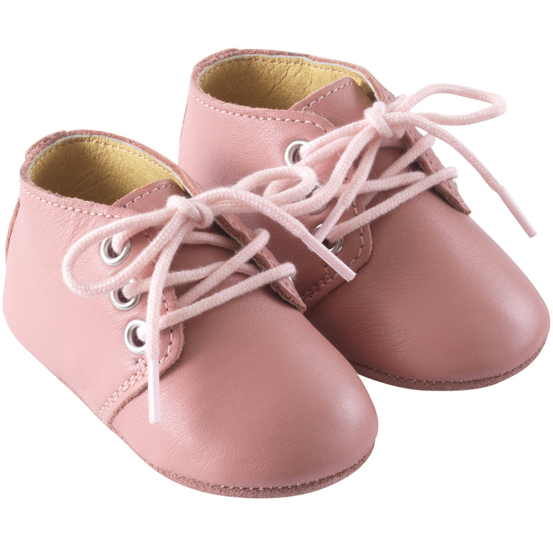 chaussure-bebe-cuir-souple-gaby-rose-velours-profil