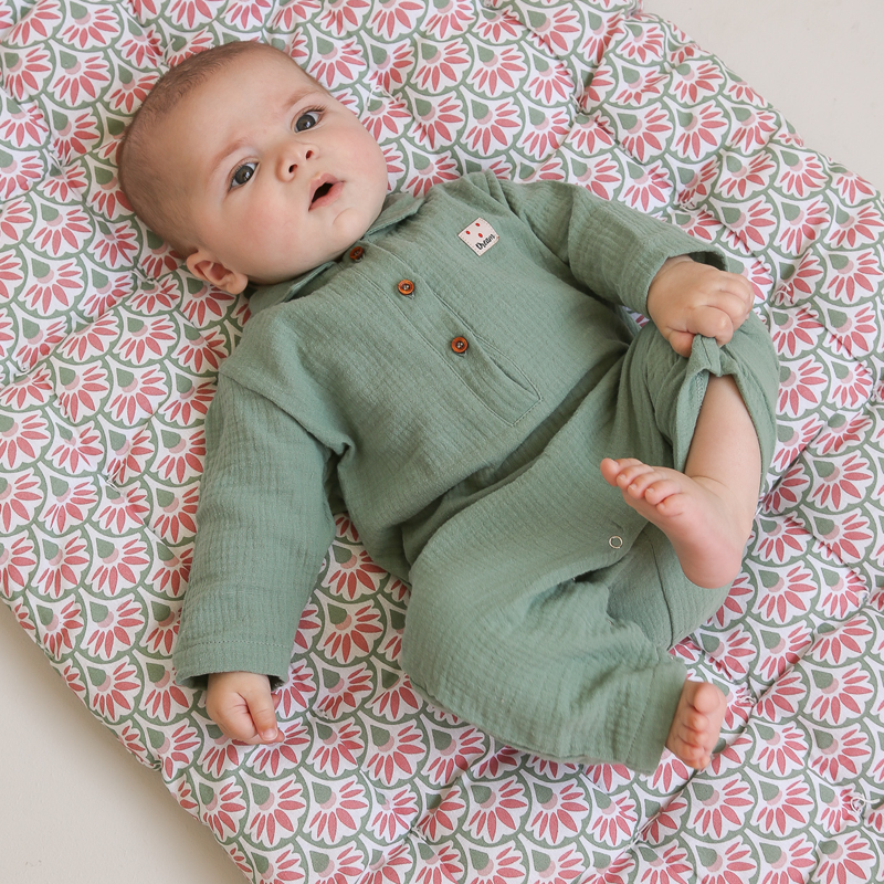 Vetement bebe gaze de coton hotsell