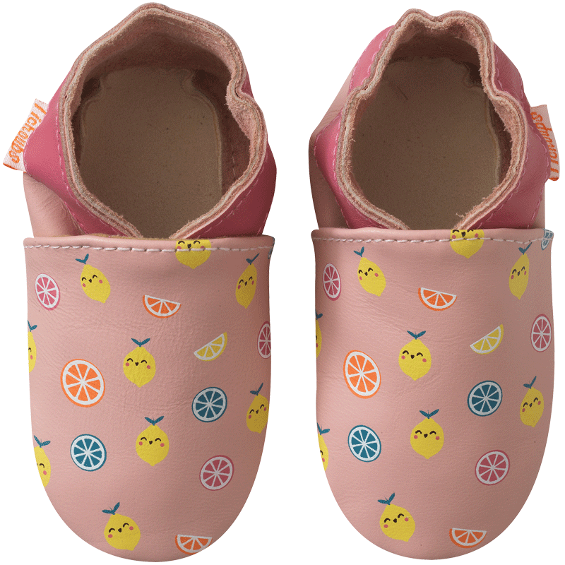 Chaussons bébé en cuir souple - Câlin d'ours