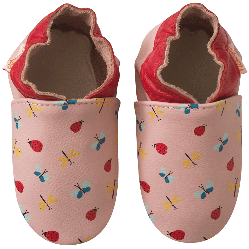 chaussons-bebe-cuir-souple-paloma-papillons-face