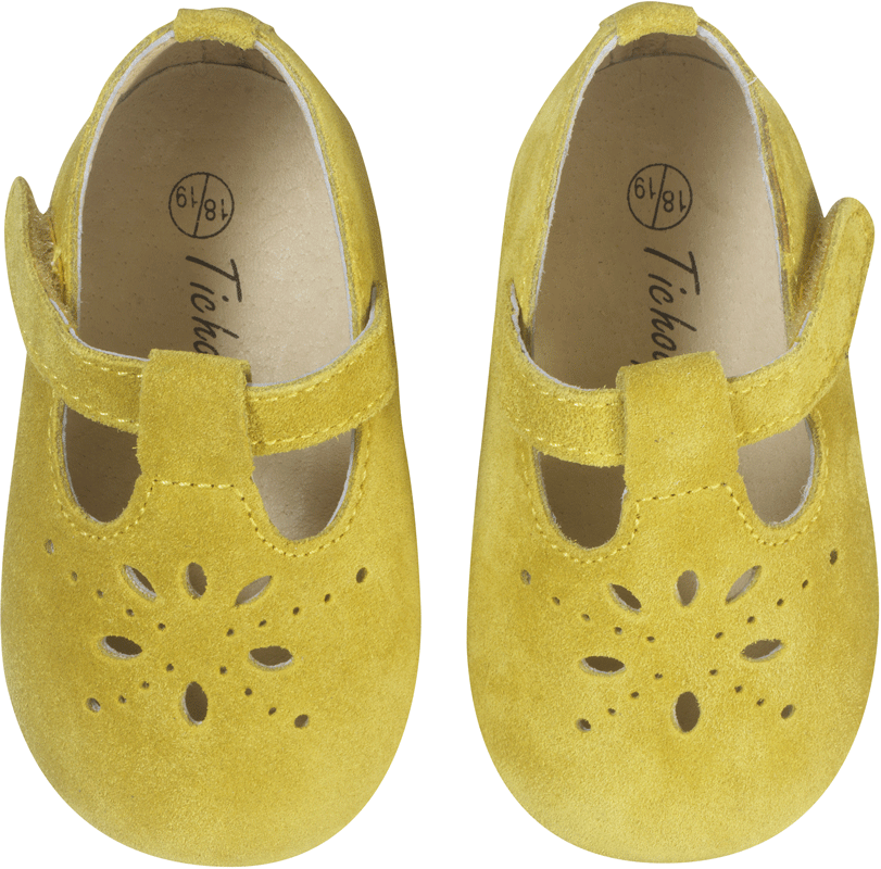 chaussures-bebe-cuir-souple-salome-jaune-face