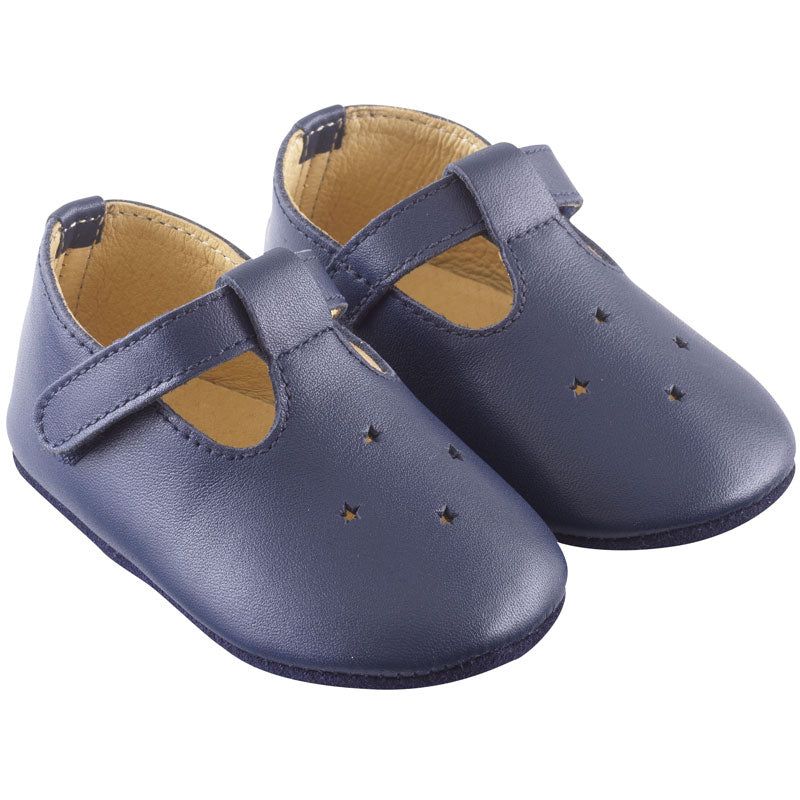 chaussures-bebe-cuir-souple-star-marine-profil
