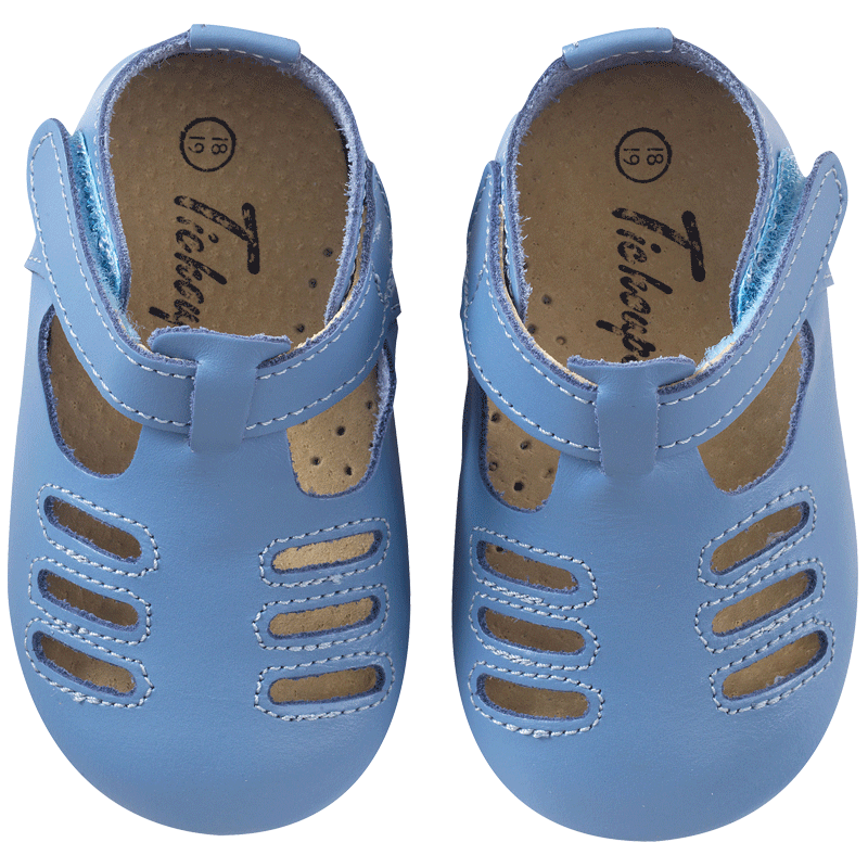 chaussures-bebe-cuir-souple-tibilly-bleuet-face