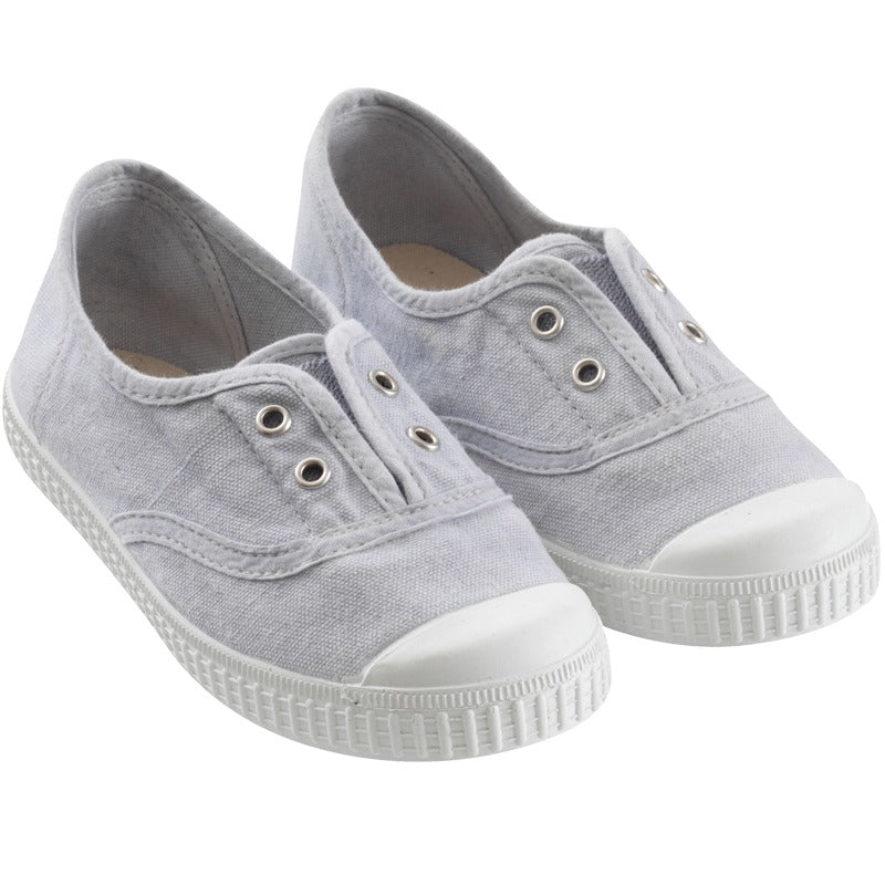 chaussures-premiers-pas-toile-tiwi-gris-profil