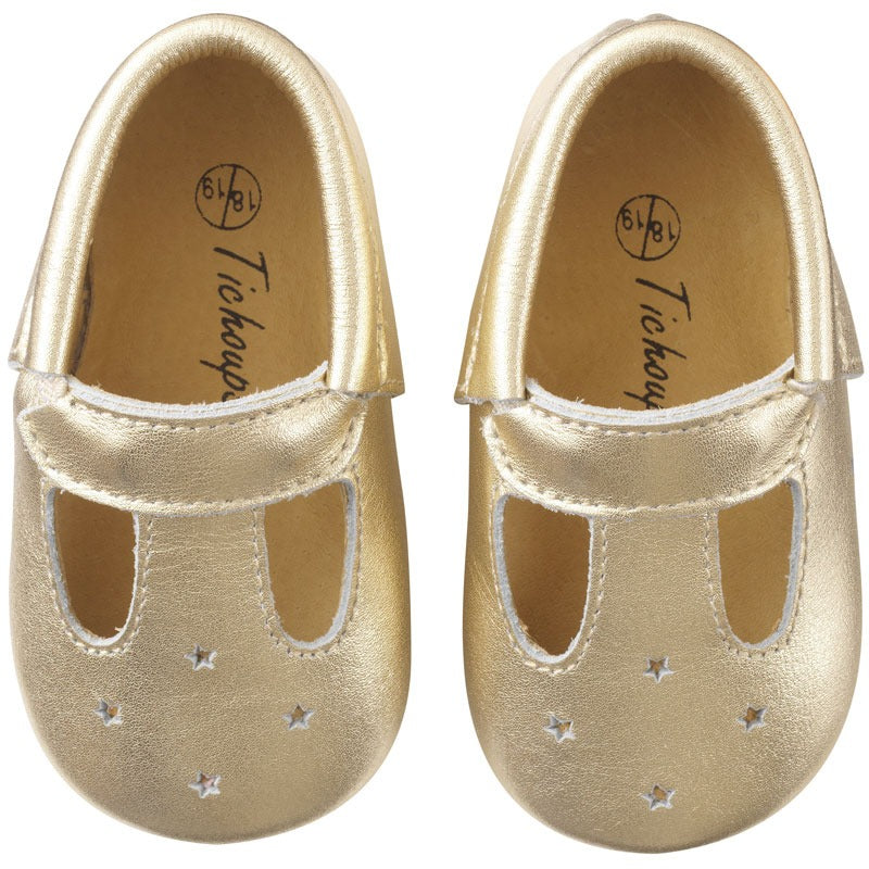 chaussures-bebe-cuir-souple-touti-dore-face