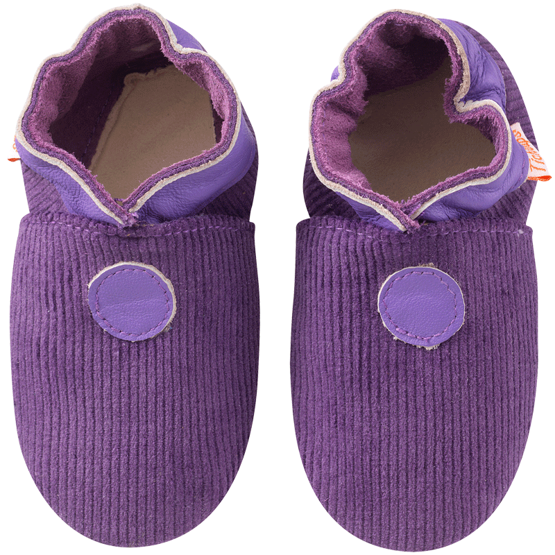 Chaussons enfant cuir souple unis - chaussons cuir enfant - Tichoups