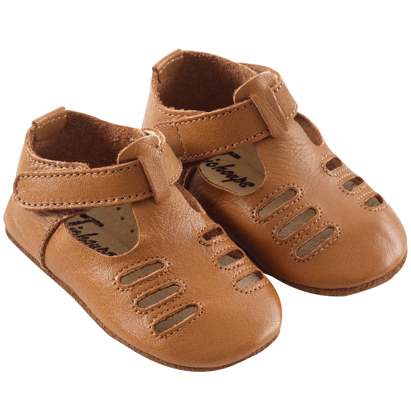 chaussures-bebe-cuir-souple-tibilly-camel-profil